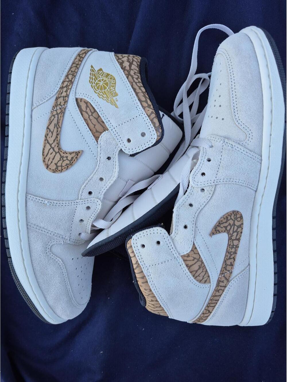 Jordan 1 Mid SE Brown Elephant Size 10.5